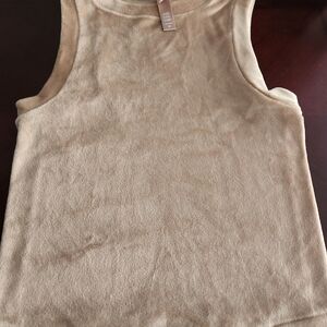 Skims Velour Tank Top, Color- Honey